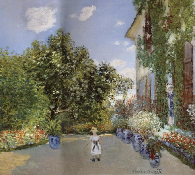Claude Monet The Artist-s House at Argenteuil Norge oil painting art